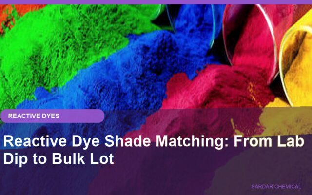 Reactive Dye Shade Matching: From Lab Dip to Bulk Lot