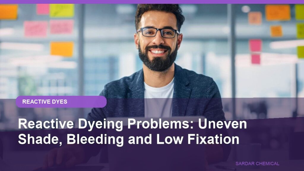 Reactive Dyeing Problems: Uneven Shade, Bleeding and Low Fixation