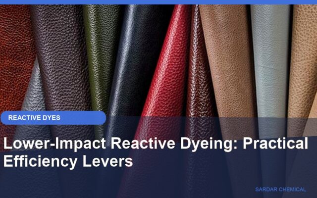 Lower-Impact Reactive Dyeing: Practical Efficiency Levers