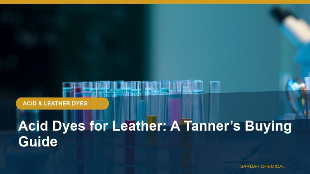 Acid Dyes for Leather: A Tanner’s Buying Guide