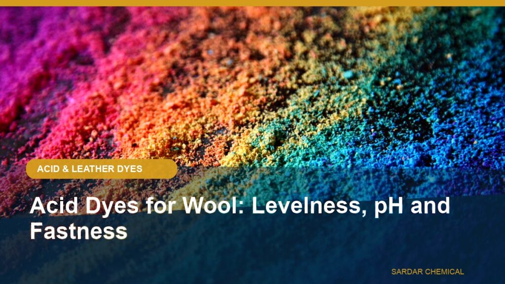 Acid Dyes for Wool: Levelness, pH and Fastness