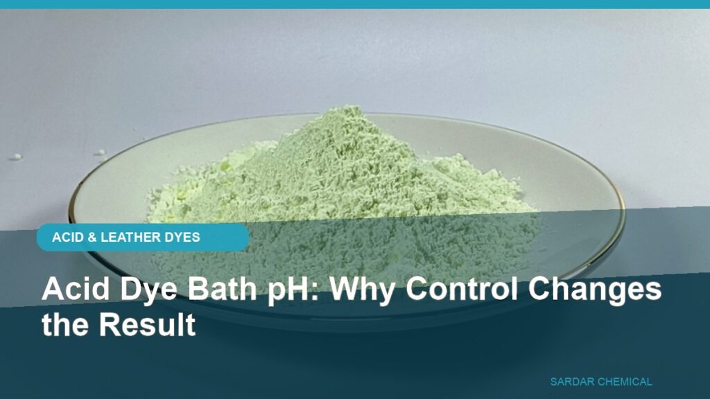 Acid Dye Bath pH: Why Control Changes the Result