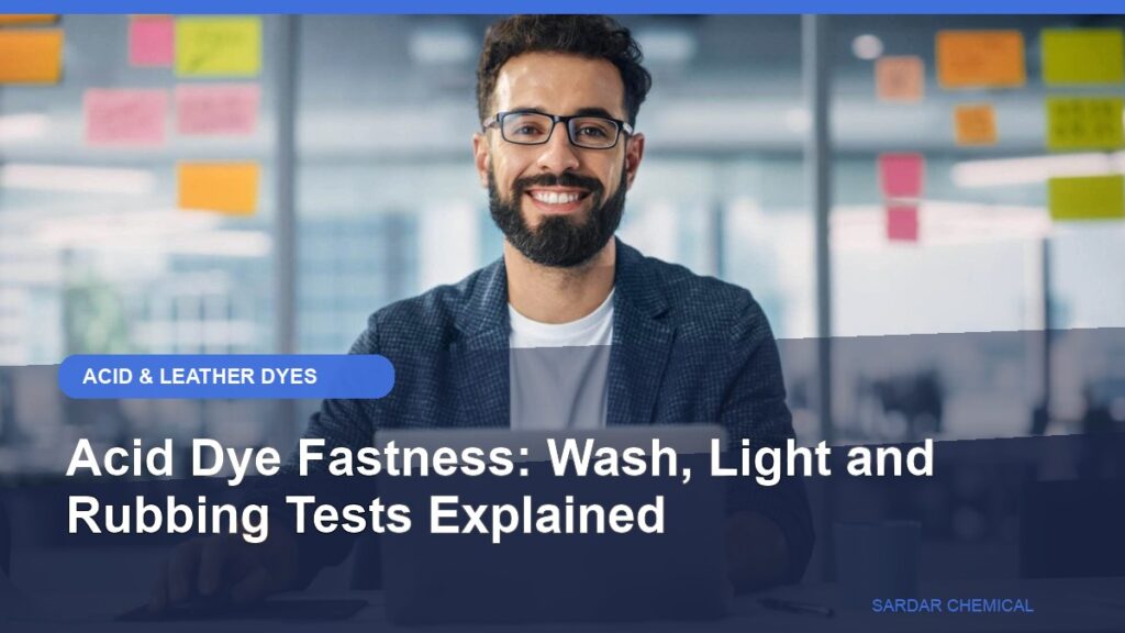 Acid Dye Fastness: Wash, Light and Rubbing Tests Explained