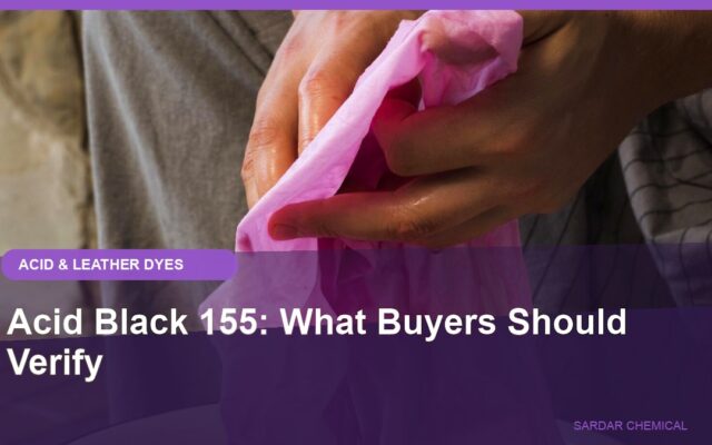Acid Black 155: What Buyers Should Verify
