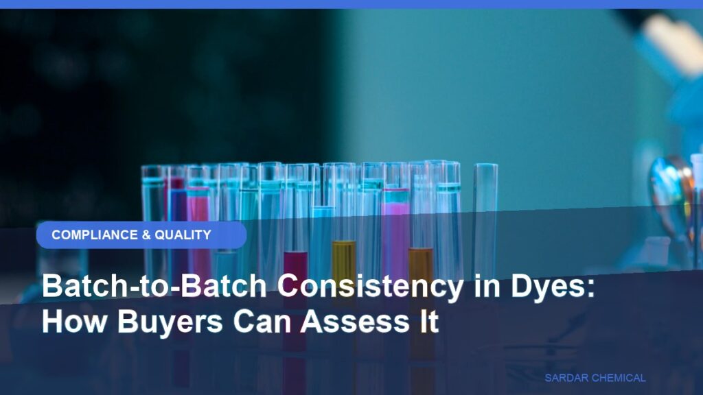 Batch-to-Batch Consistency in Dyes: How Buyers Can Assess It