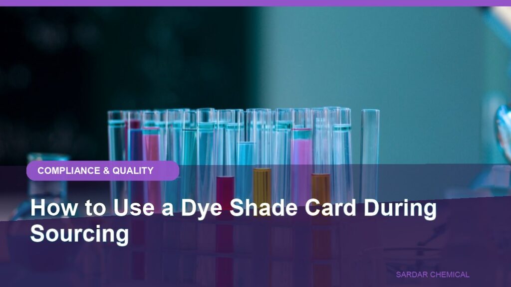 How to Use a Dye Shade Card During Sourcing