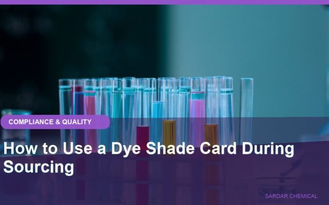 How to Use a Dye Shade Card During Sourcing