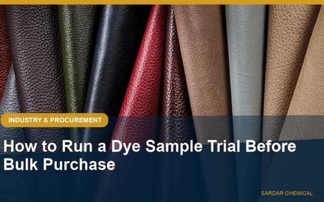 How to Run a Dye Sample Trial Before Bulk Purchase