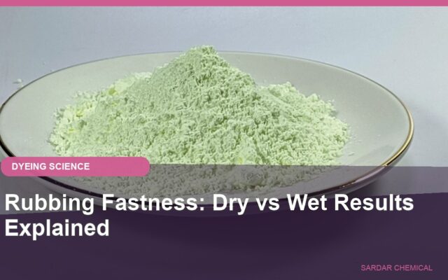 Rubbing Fastness: Dry vs Wet Results Explained