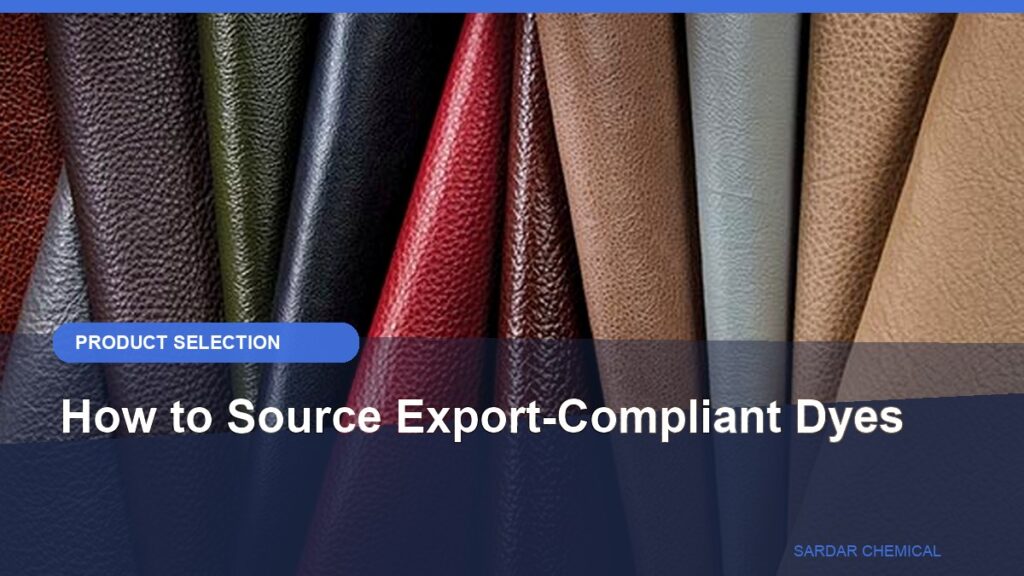 How to Source Export-Compliant Dyes