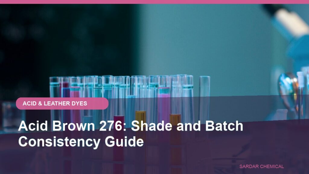 Acid Brown 276: Shade and Batch Consistency Guide