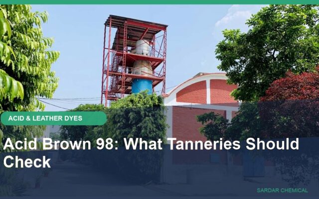 Acid Brown 98: What Tanneries Should Check