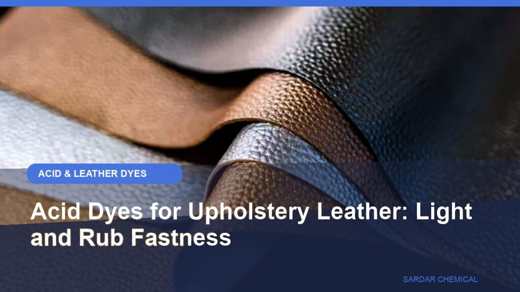 Acid Dyes for Upholstery Leather: Light and Rub Fastness