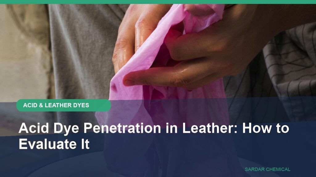 Acid Dye Penetration in Leather: How to Evaluate It