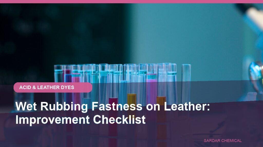 Wet Rubbing Fastness on Leather: Improvement Checklist