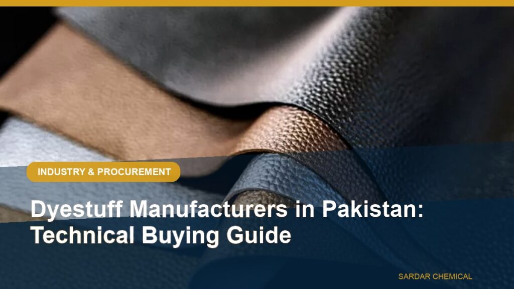 Dyestuff Manufacturers in Pakistan: Technical Buying Guide