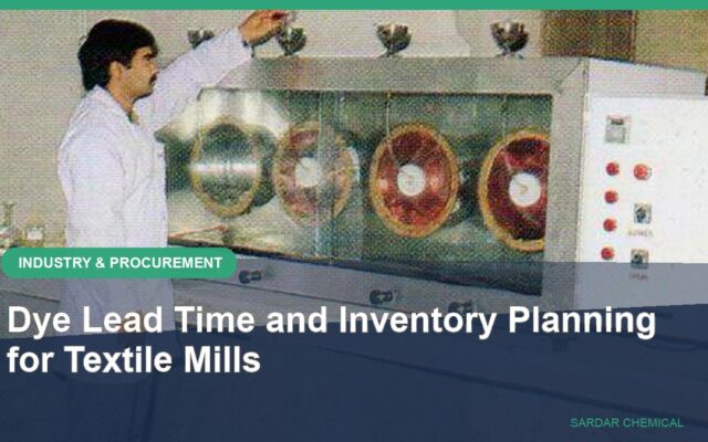 Dye Lead Time and Inventory Planning for Textile Mills