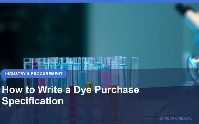 How to Write a Dye Purchase Specification