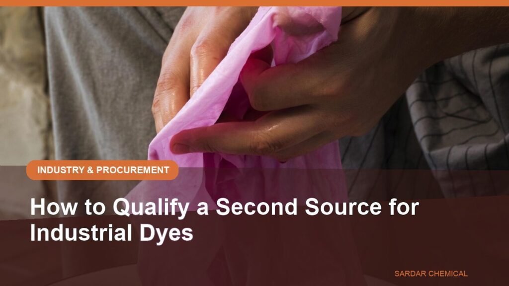 How to Qualify a Second Source for Industrial Dyes