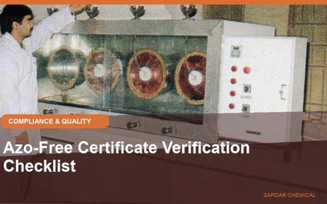 Azo-Free Certificate Verification Checklist
