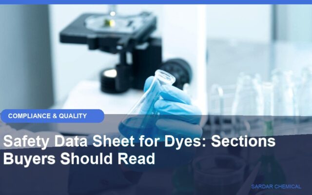 Safety Data Sheet for Dyes: Sections Buyers Should Read