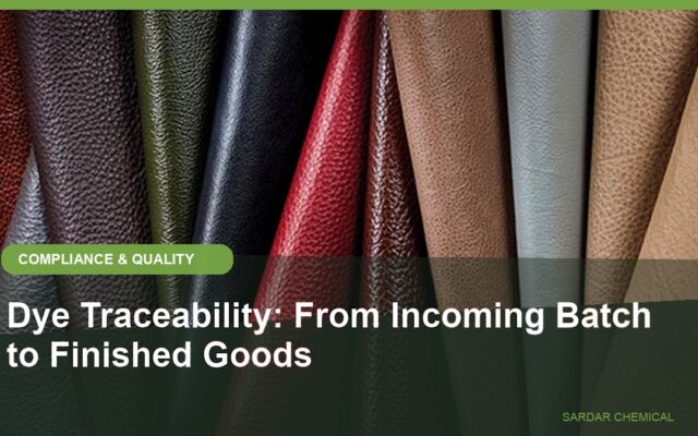 Dye Traceability: From Incoming Batch to Finished Goods