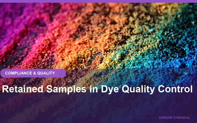 Retained Samples in Dye Quality Control